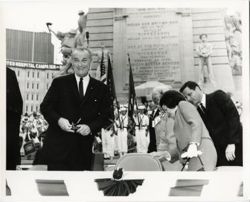 President Johnson in Indianapolis