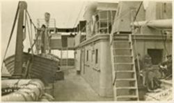Officers Deck on USS Wilhelmina