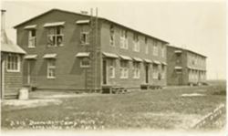 Base Hospital 13 barracks at Camp Mills
