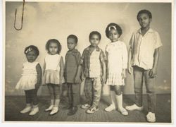 Picture to President William V. S. Tubman and wife from Anna Walker and children