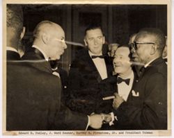 Edward R. Dudley, J. Ward Keener, Harvey S. Firestone, Jr. and President Tubman
