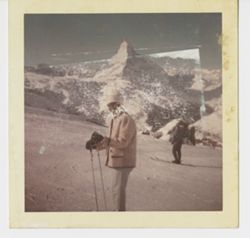 CooCoo Tubman standing in front of The Matterhorn