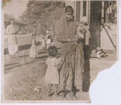 Portrait Indian woman and children