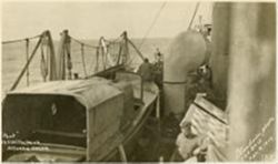 "Port" on board USS Wilhelmina crossing Atlantic