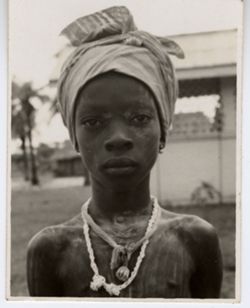 Boy in traditional garb