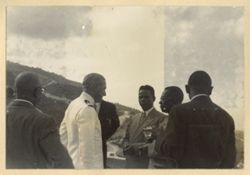 President William V. S. Tubman and others stand together