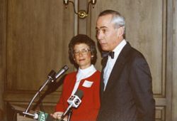 Thomas and Ellen Ehrlich at IU South Bend, 1987