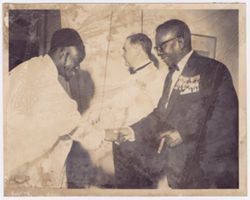President William V. S. Tubman receives guest