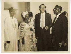 Ambassador C. T. O. King and guests at reception