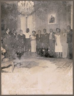 Dignitaries pose for a photograph