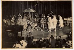 Artists entertaining guests