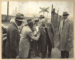 Thomas F. Patton introduced to President William V. S. Tubman