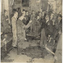 Toast by Ambassador Joseph Emery Knight and Commander Garriage on 11 May 1954 in Paris, France