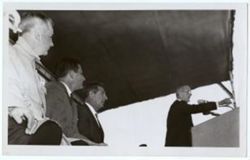 President Johnson in Indiana
