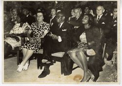 President William V. S. Tubman and Mrs. Tubman seated at a memorial service