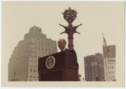 President Johnson in Indianapolis