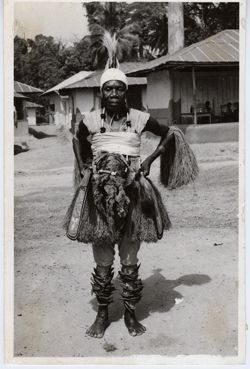 Portrait of man in ceremonial dress