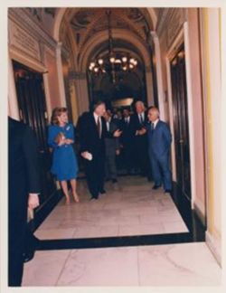 Hamilton with King and Queen of Jordan