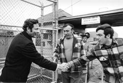 Campaigning at plant gate
