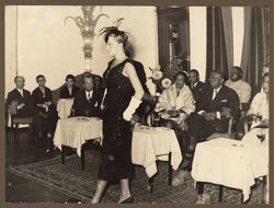 President William V. S. Tubman and Mrs. Tubman at fashion show