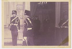 Officers guard reception room