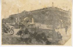 President William V. S. Tubman rides in black car