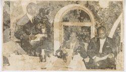President William V. S. Tubman and dignitary sit at reception