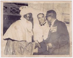 President William V. S. Tubman receives guest