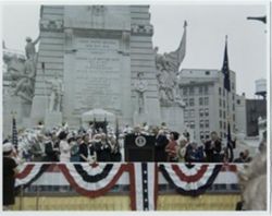 President Johnson in Indianapolis