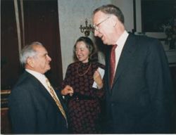 Lee and Nancy Hamilton at Dante Fascell's farewell party