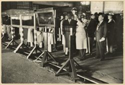 President William V. S. Tubman on tour of Republic Steel Corporation plant