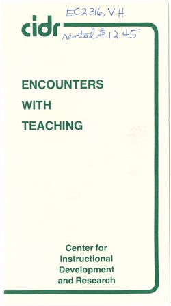 Encounters With Teaching