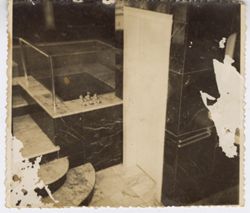 Marble stairs leading to marble bath