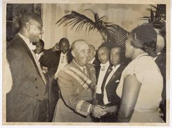General Franco greeting dignitaries