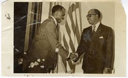 A Cameroonian official extends felicitations