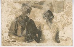 President William V. S. Tubman stands with young woman