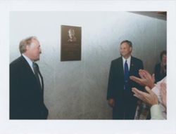 Senate wall plaque honoring Garton