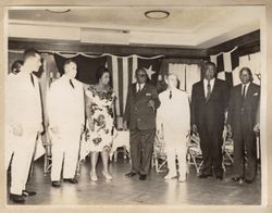 President William V. S. Tubman with dignitaries