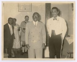 President William V. S. Tubman and another pose for portrait
