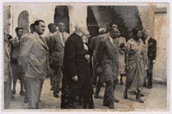 President Tubman on a tour with other dignitaries in or near Seville, Spain