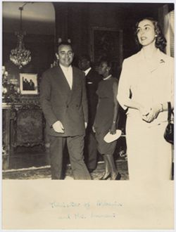 Minister of Albania and Mrs. Lamani