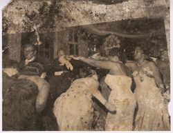 Guests dance at a party