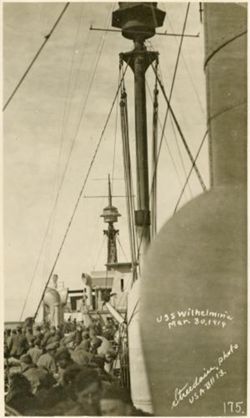 On board USS Wilhelmina