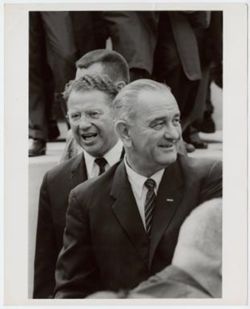 President Johnson in Indiana