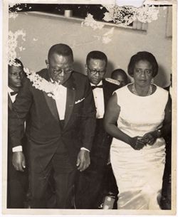 President and Mrs. Tubman in formal attire