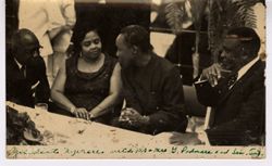 President Nyerere with Mr + Mrs G. Padmore and Sen. Tub.