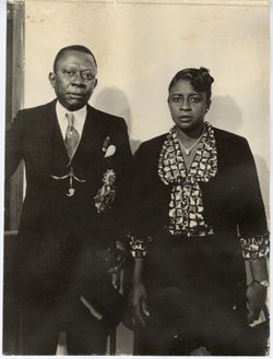 President William V. S. Tubman and First Lady pose for a portrait