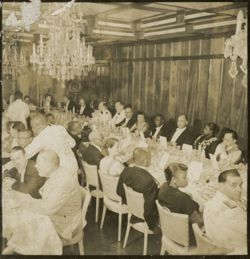 Guests seated at formal reception