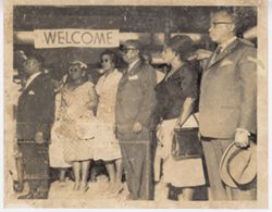 President William V. S. Tubman, Mrs. Antoinette Tubman, Vice President William R. Tolbert, Mrs. Victoria Tolbert during visit to Ghana