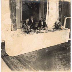 Small buffet table